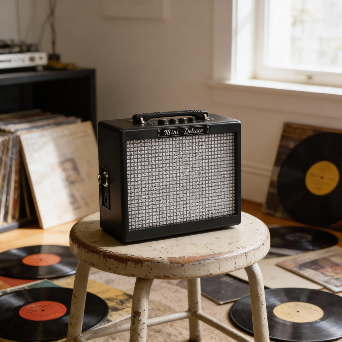 Fender MD20 Mini Deluxe Guitar Combo Amplifier w/ Instrument Cable