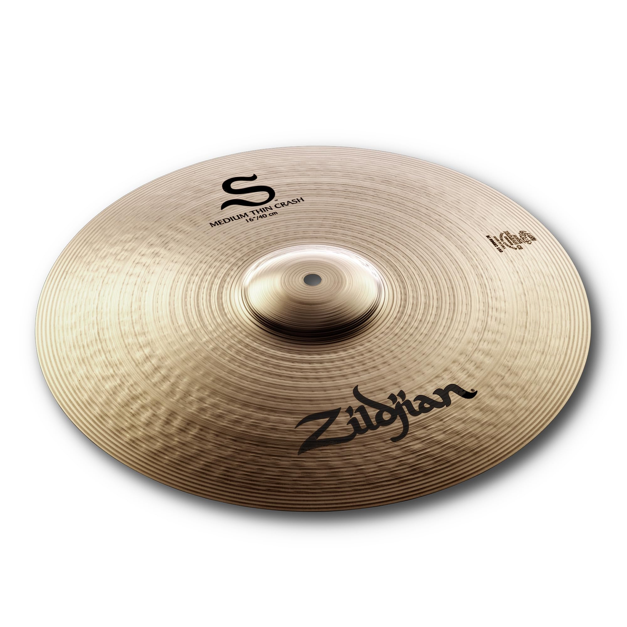 Zildjian S16MTC 16" S Medium Thin Crash Cymbal w/ Drumstick Bag