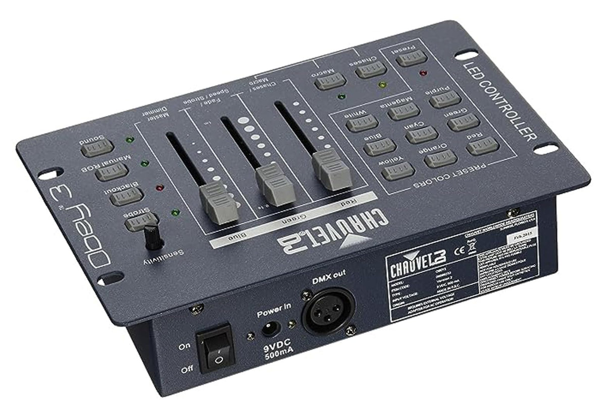 Chauvet Obey 3 DMX-512 LED Light Controller w/ DMX Cable