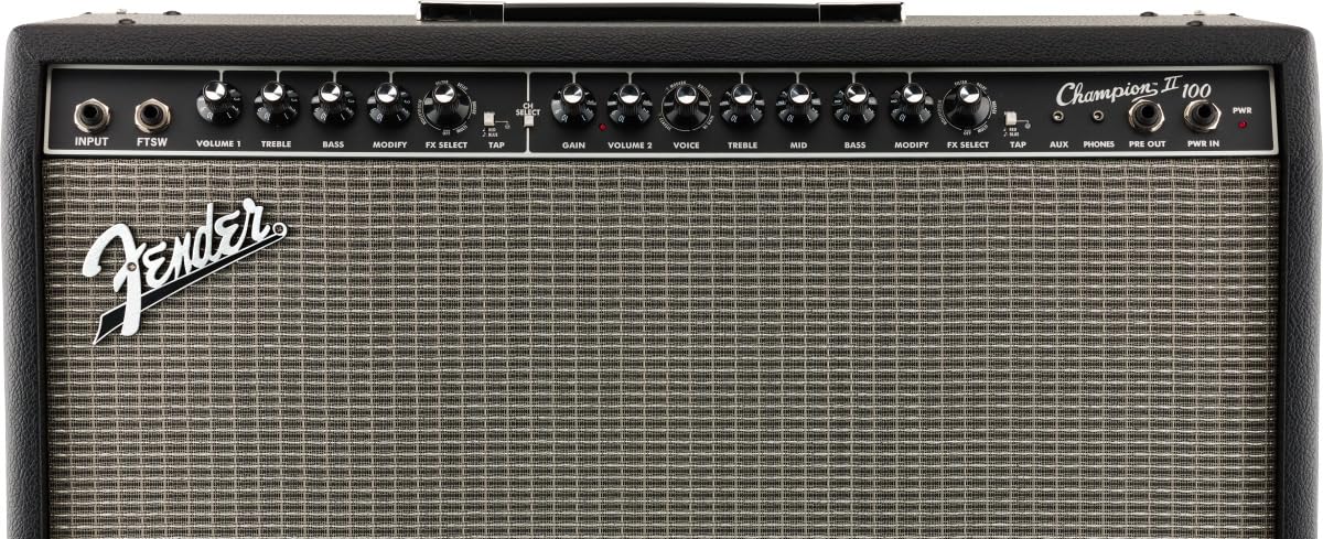 Fender Champion II 100-Watt Guitar Combo Amplifier w/ Instrument Cable