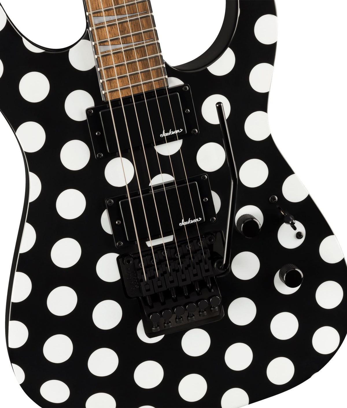 Jackson X Series Soloist SLX DX Electric Guitar - Polka Dot w/ Instrument Cable