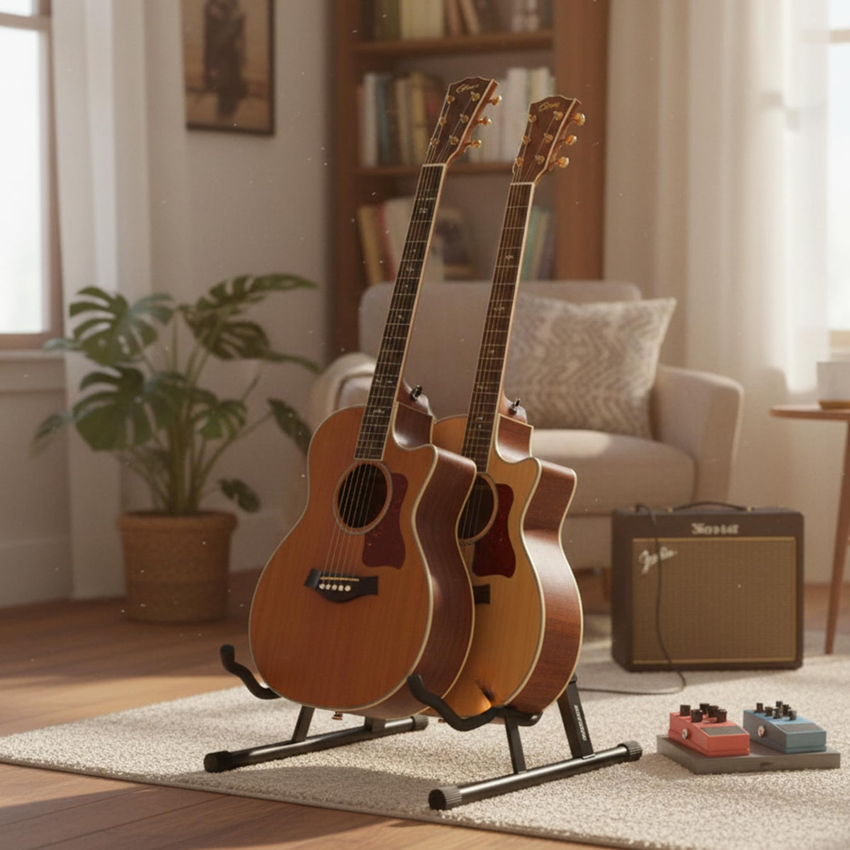 Gearlux Double A-Frame Guitar Stand