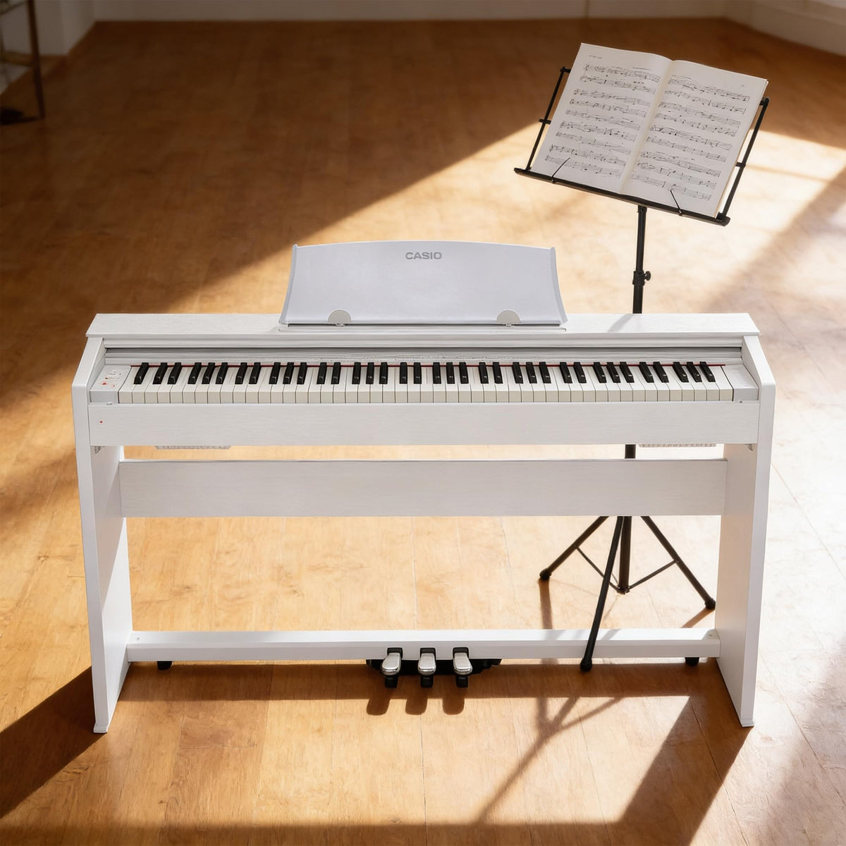 Casio PX-770 Privia Digital Piano - White w/ Adjustable Bench