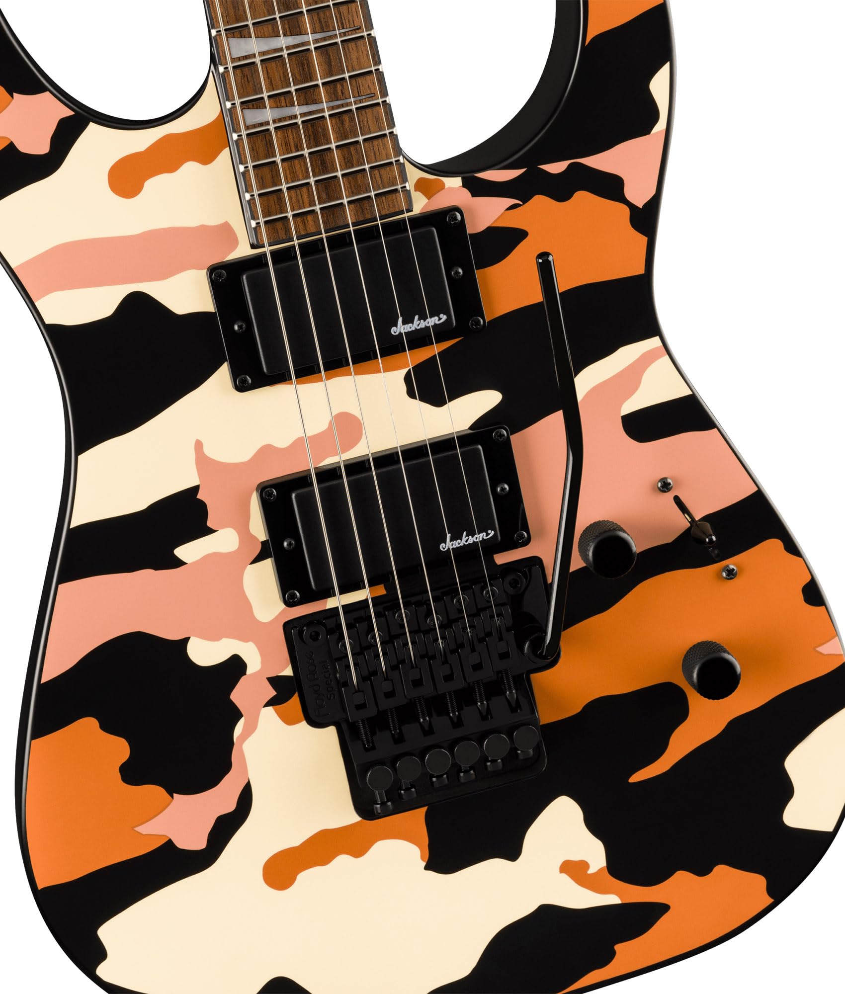 Jackson X Series Soloist SLX DX Electric Guitar - Butterscotch Camo w/ Instrument Cable