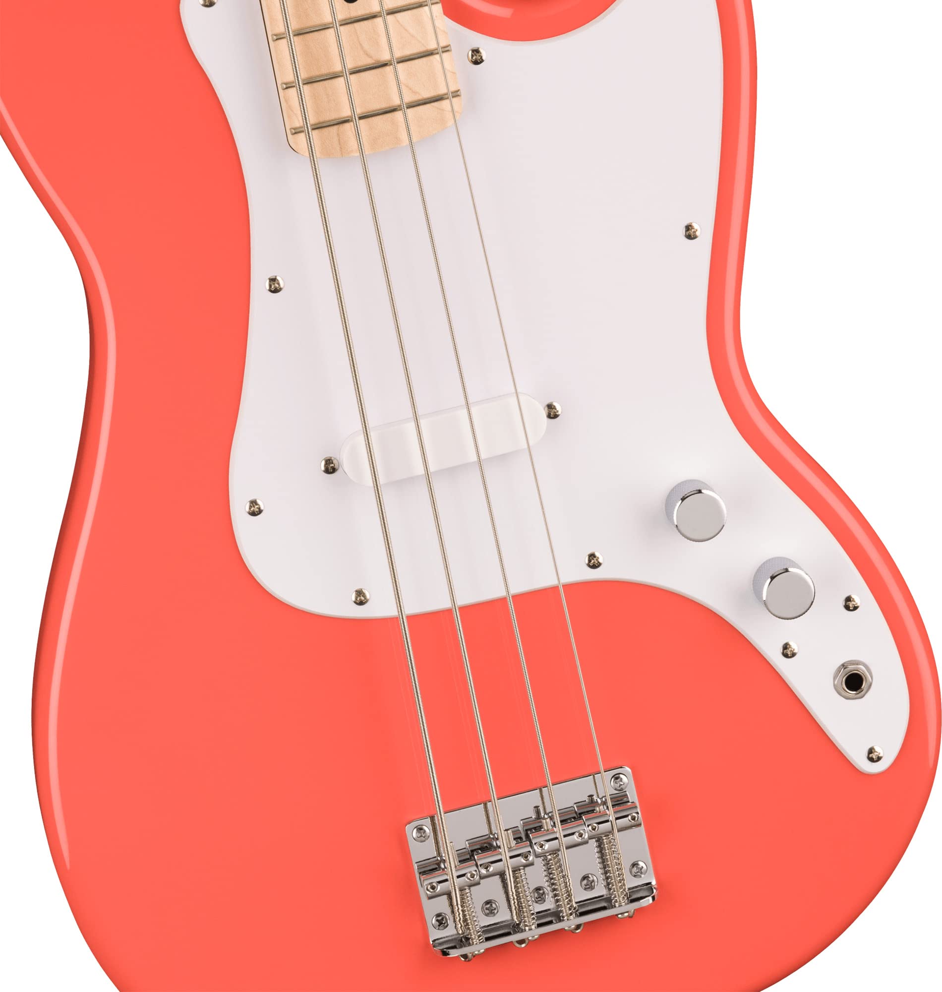 Fender Squier Sonic Bronco Bass - Tahitian Coral w/ Tuner