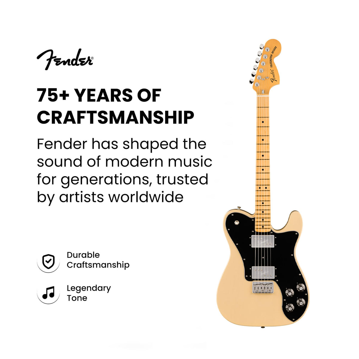 Fender American Vintage II 1975 Telecaster Deluxe - Vintage Blonde