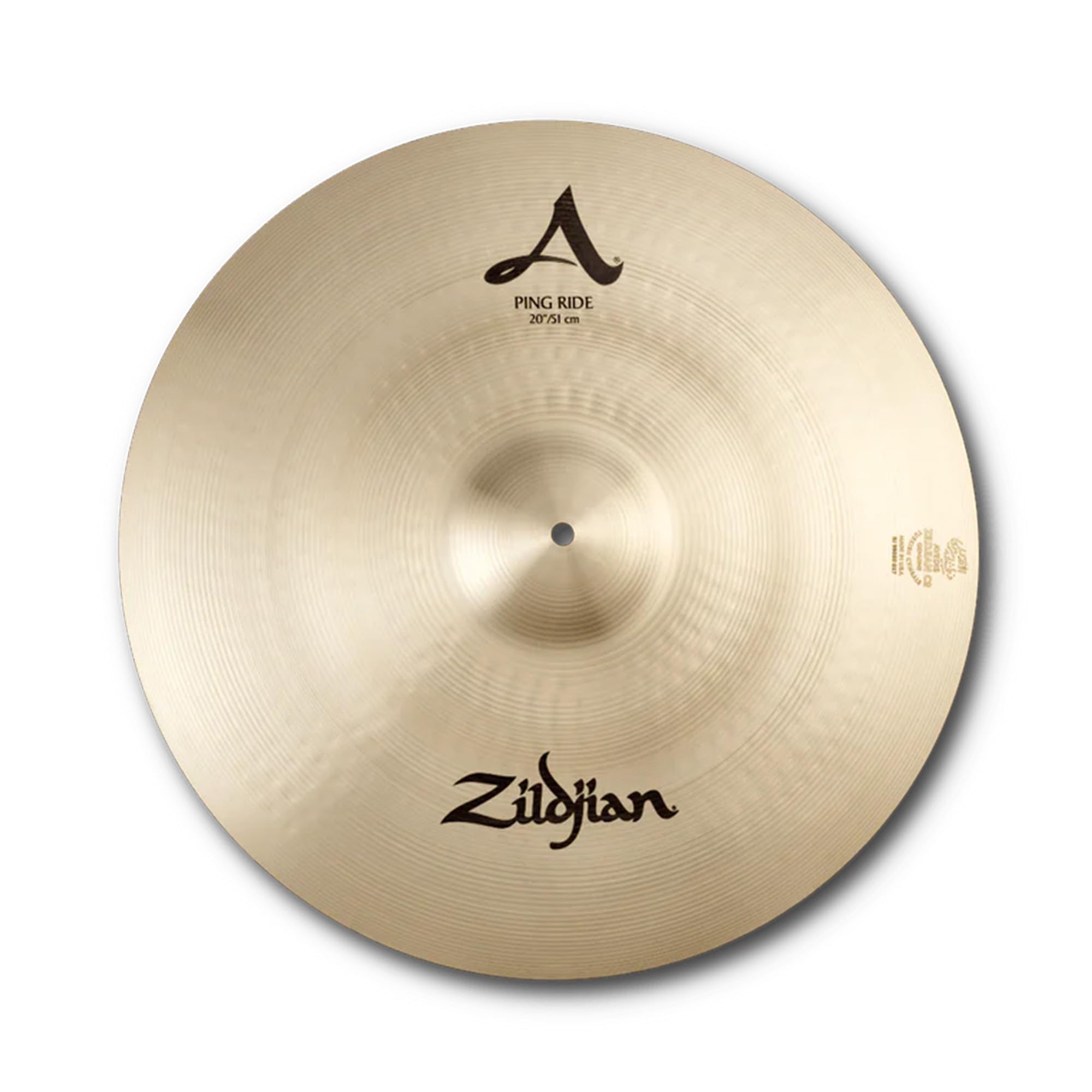 Zildjian A0042 20" A Ping Ride Cymbal w/ Drumstick Bag