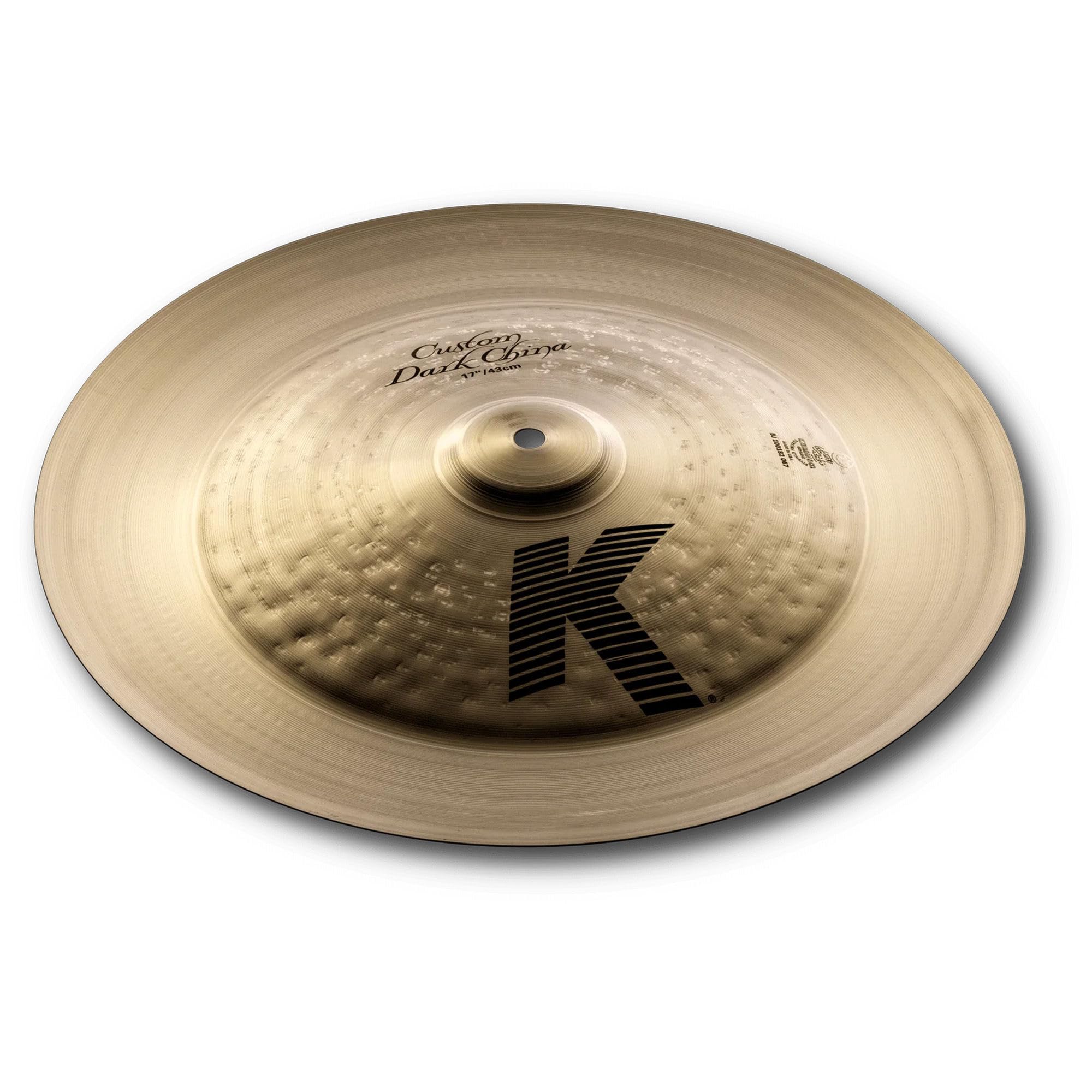 Zildjian K0970 17" K Custom Dark China Cymbal w/ Drumstick Bag