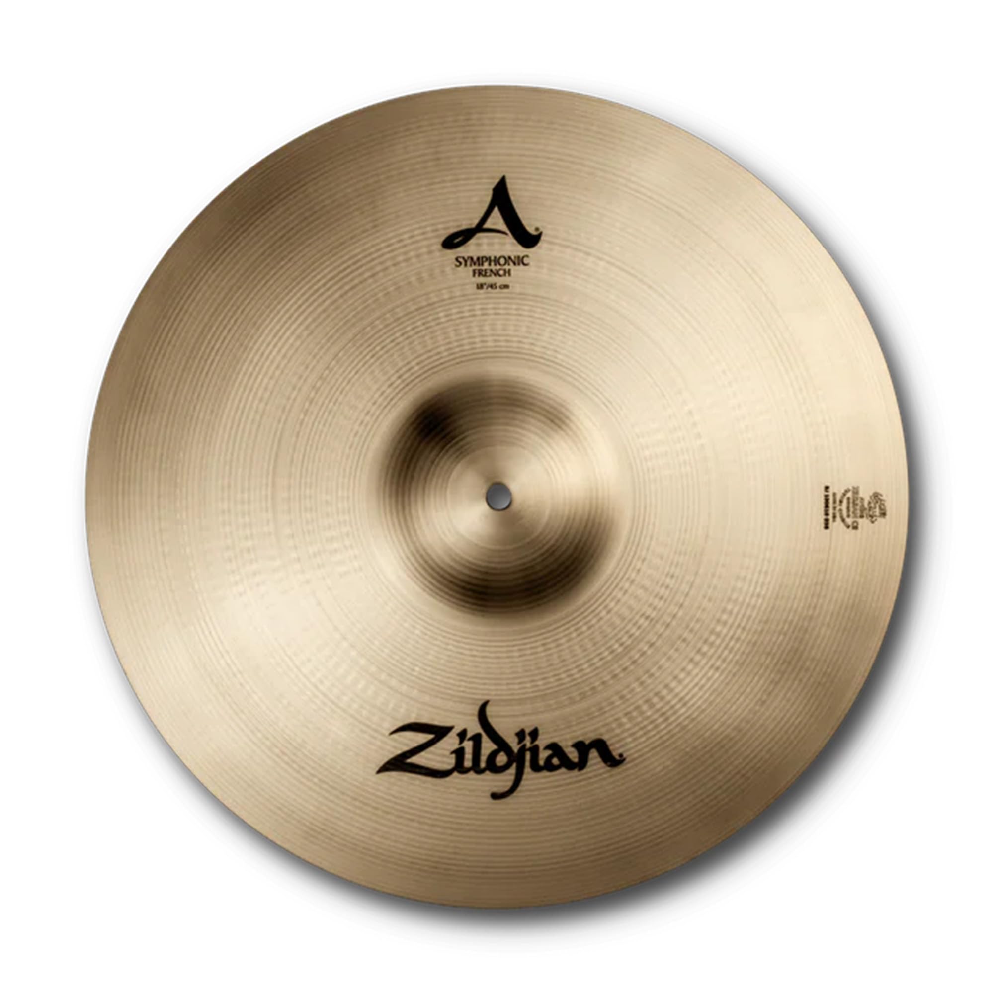 Zildjian A0429 20" A Symphonic French Tone Hand Cymbals - Pair w/ Drumstick Bag