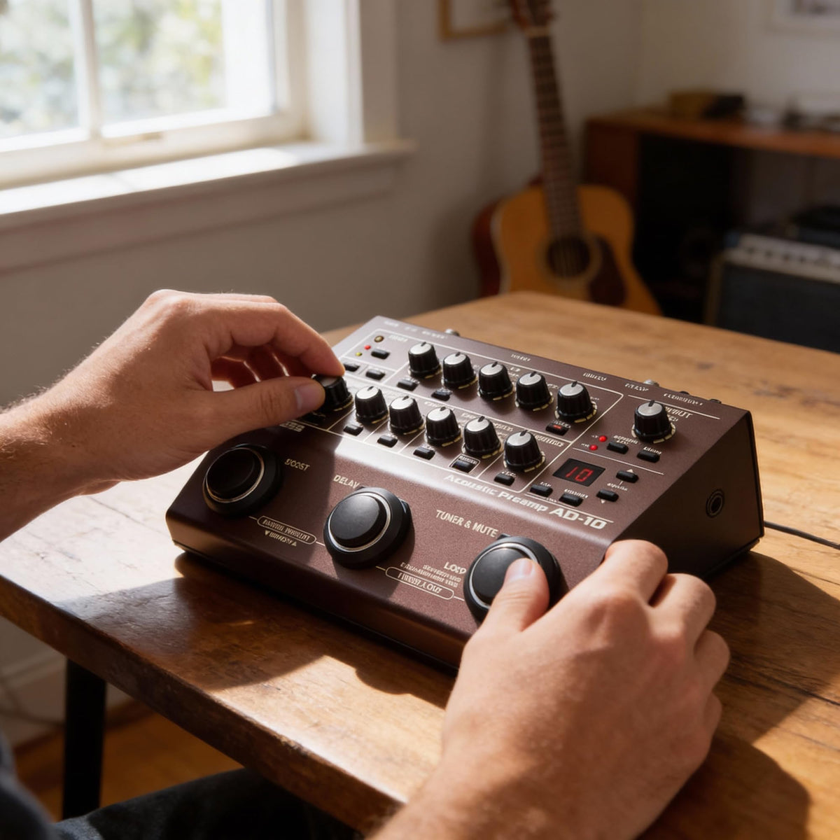 Boss AD-10 Acoustic Preamp w/ Power Supply