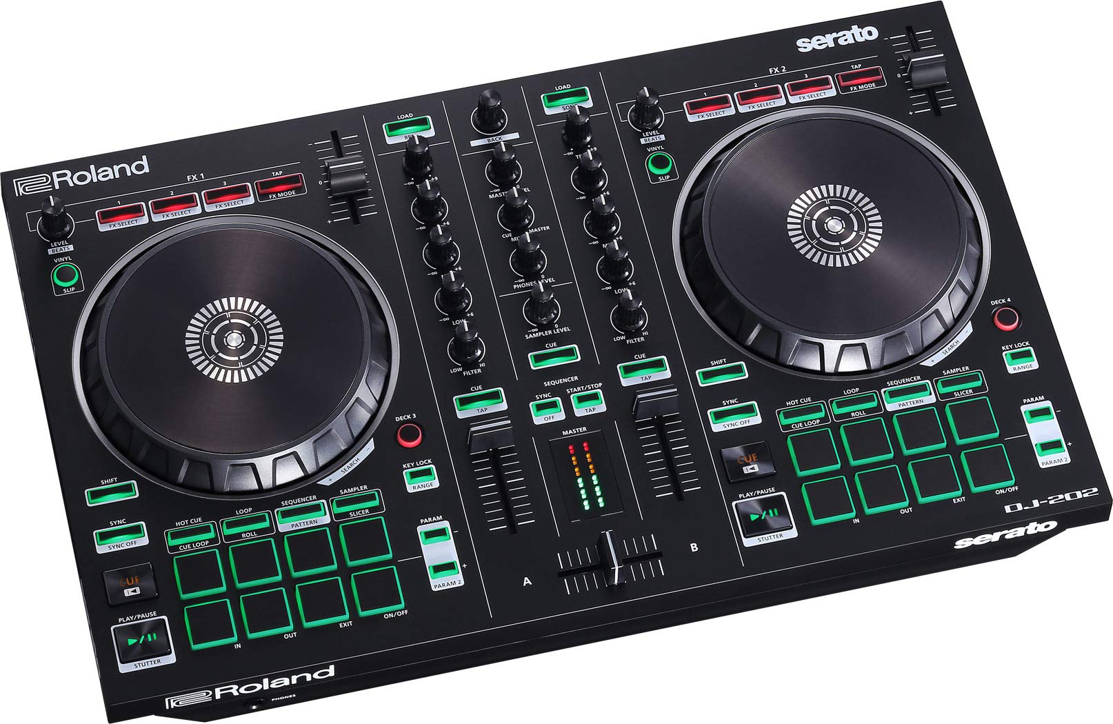 Roland DJ-202 DJ Controller w/ Stand