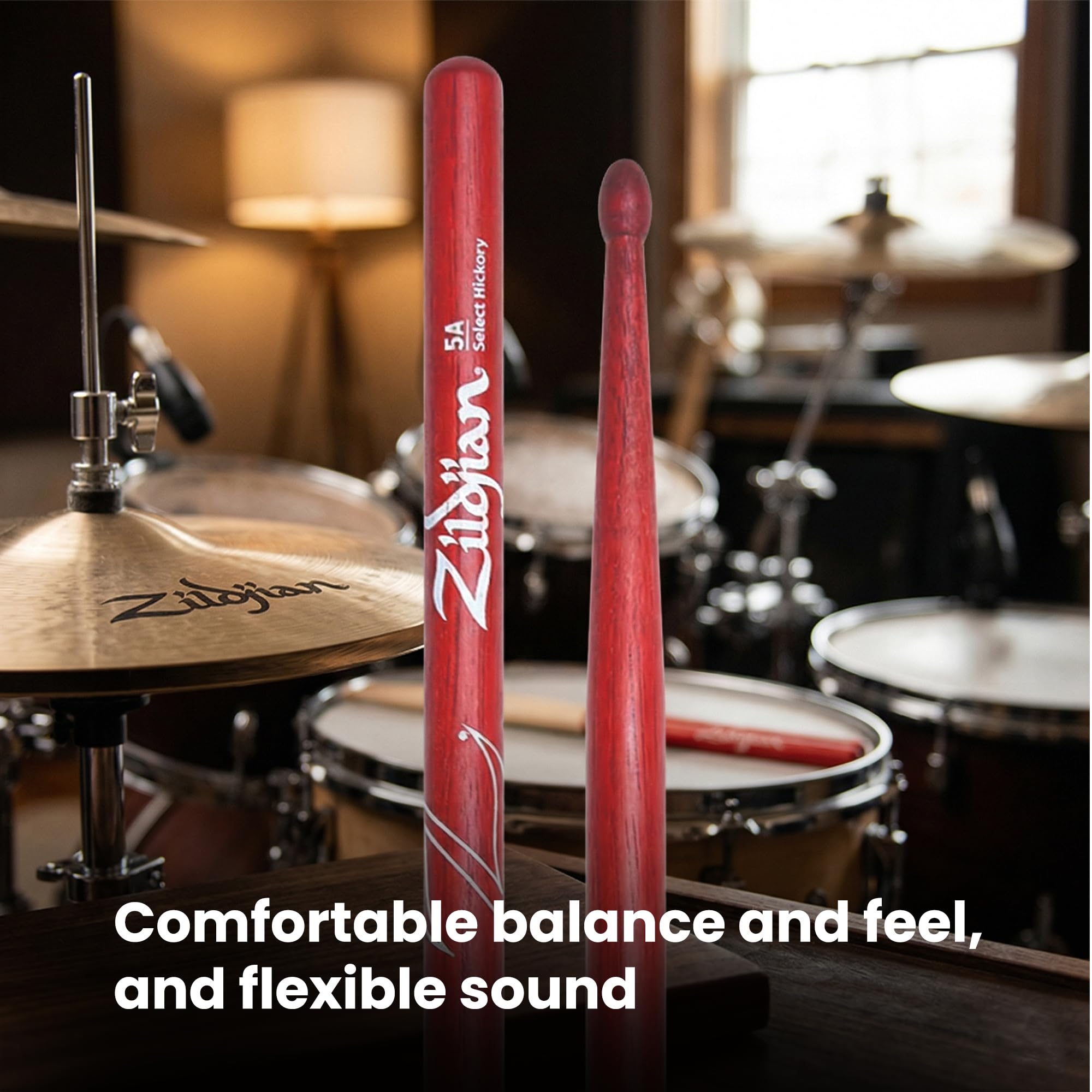 Zildjian 5A Red Drumsticks - 6 Pack