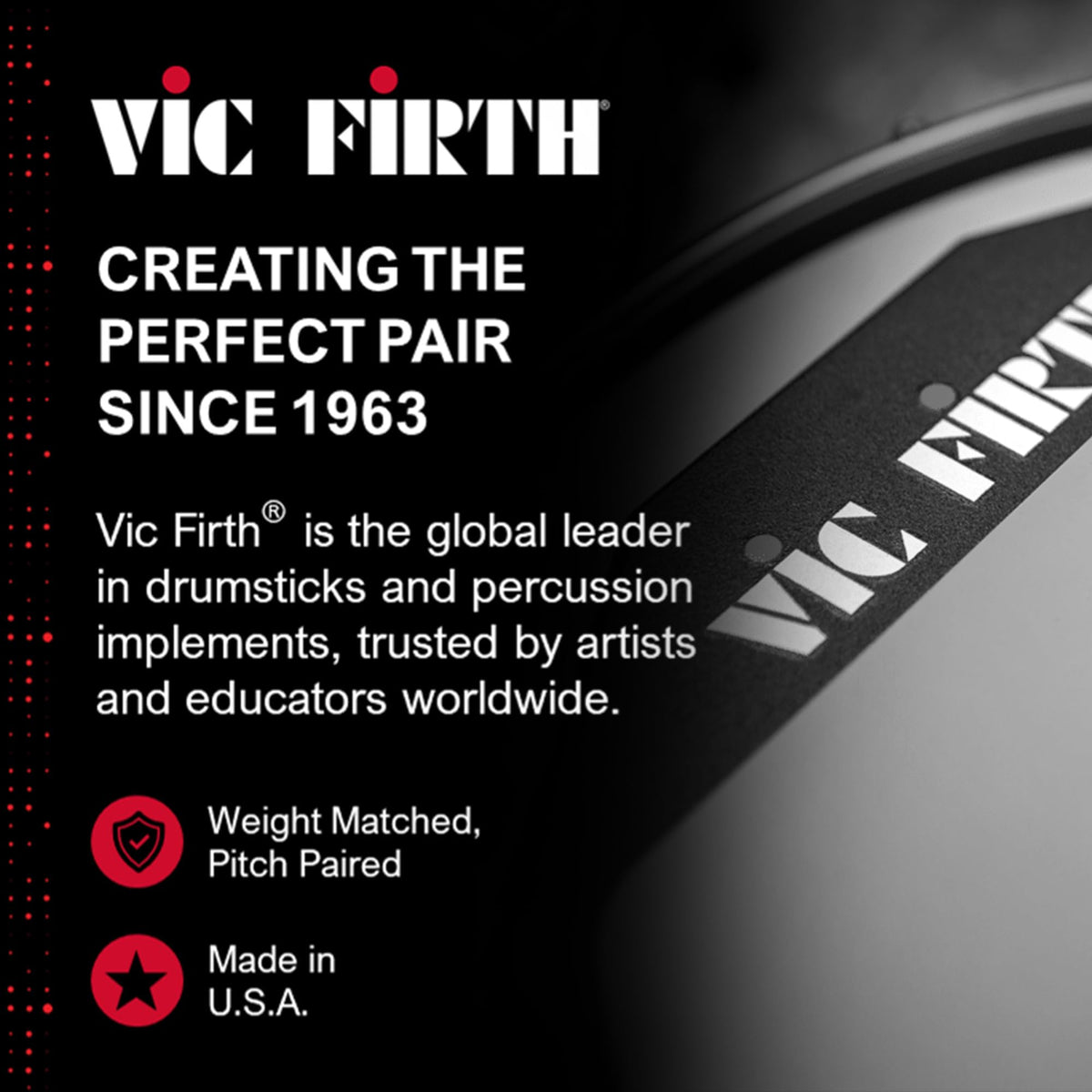Vic Firth PAD6D 6" Double-Sided Practice Pad