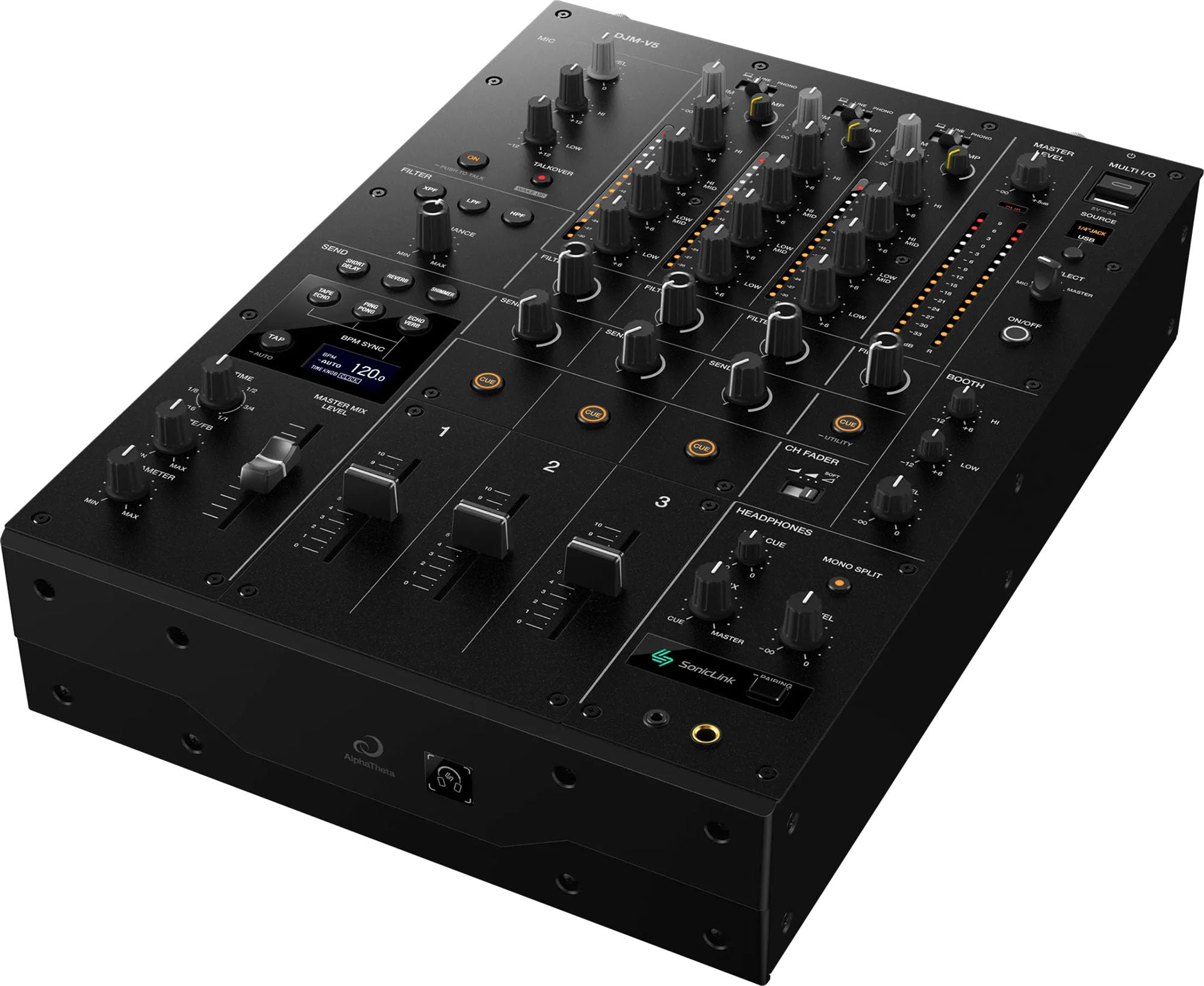 Pioneer DJ AlphaTheta DJM-V5 3-Channel Professional DJ Mixer
