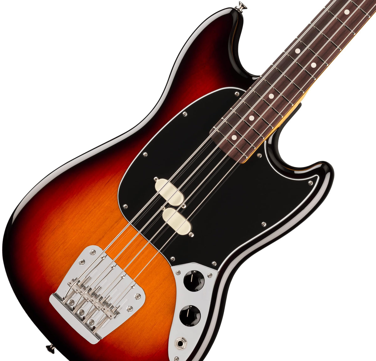 Fender American Professional Classic Mustang Bass - 3-Color Sunburst w/ Cleaning Kit