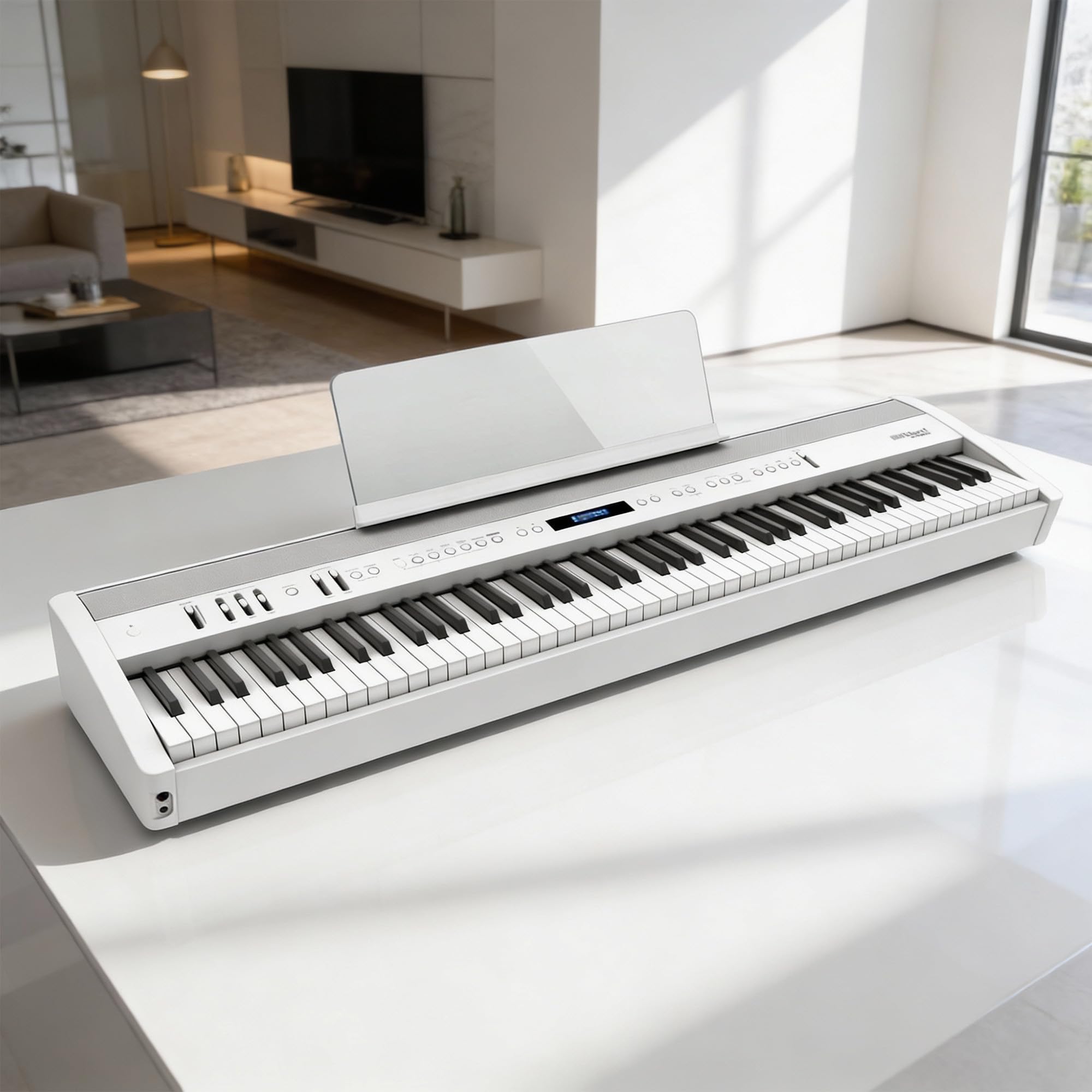 Roland FP-60X Digital Piano - White w/ Adjustable Stand