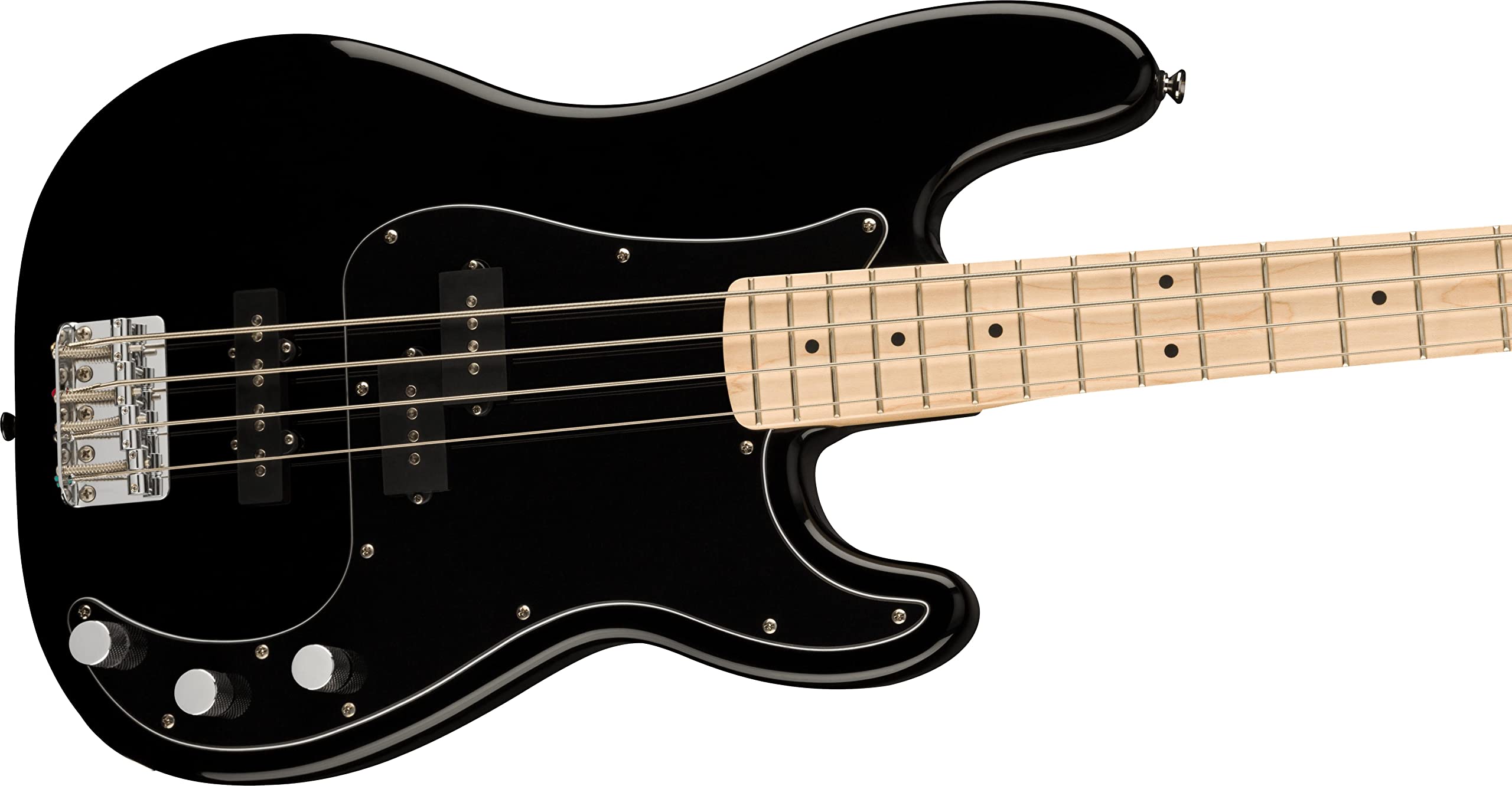 Fender Squier Affinity Precision Bass PJ - Black w/ Rumble 15 Amplifier