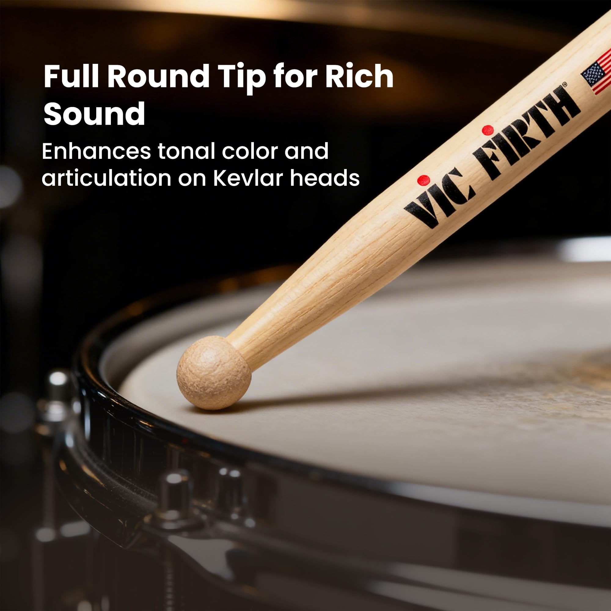 Vic Firth Corpsmaster Snare MS5 Drumsticks - 6 Pack