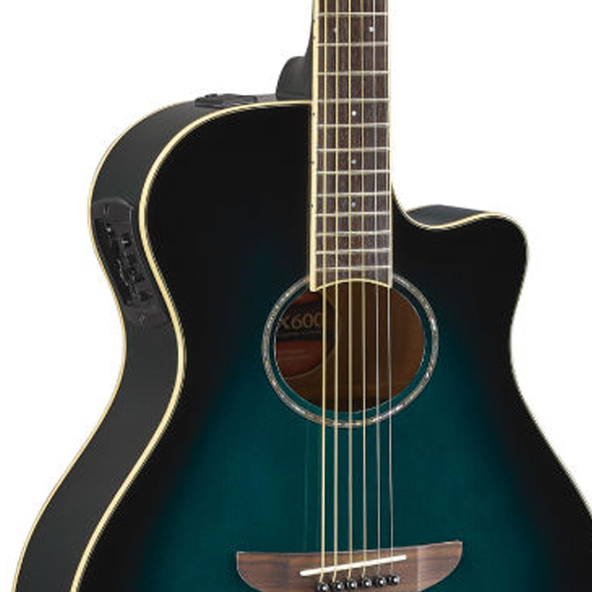 Yamaha APX600 Thin Body Acoustic-Electric Guitar - Oriental Blue Burst