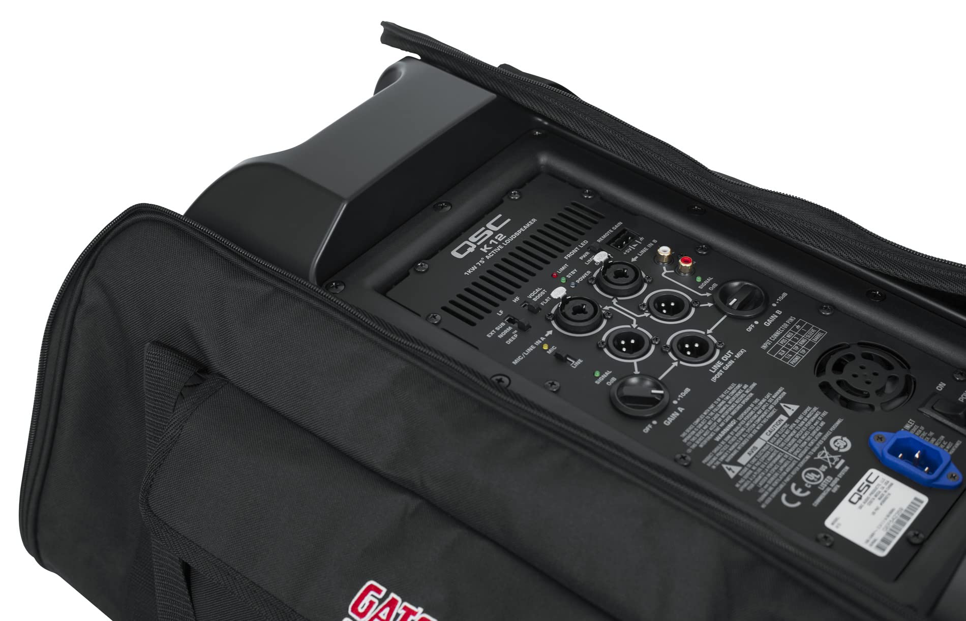 Gator Lightweight Speaker Tote Bag GPA-TOTE12 w/ Instrument Cable