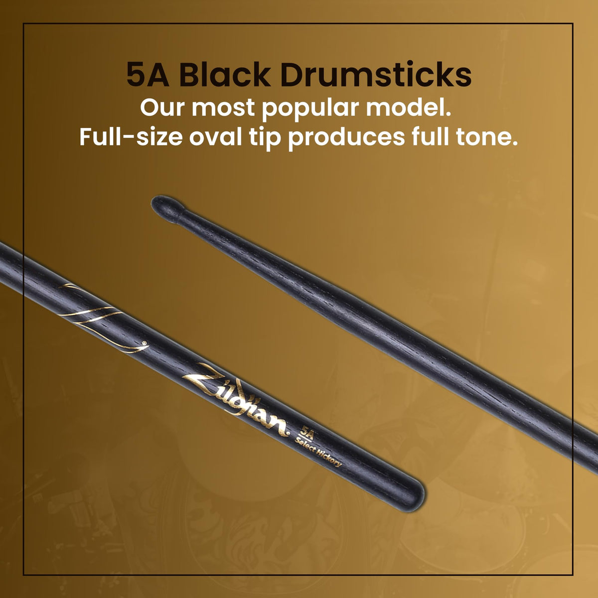 Zildjian 5A Black Drumsticks