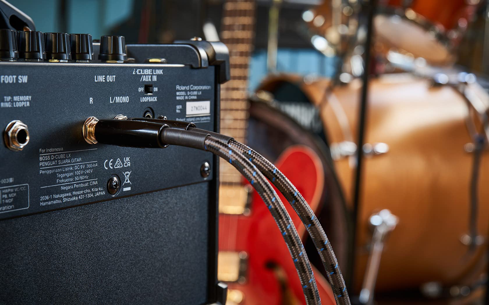 Boss Dual Cube LX Portable Electric Guitar Combo Amplifier w/ Instrument Cable