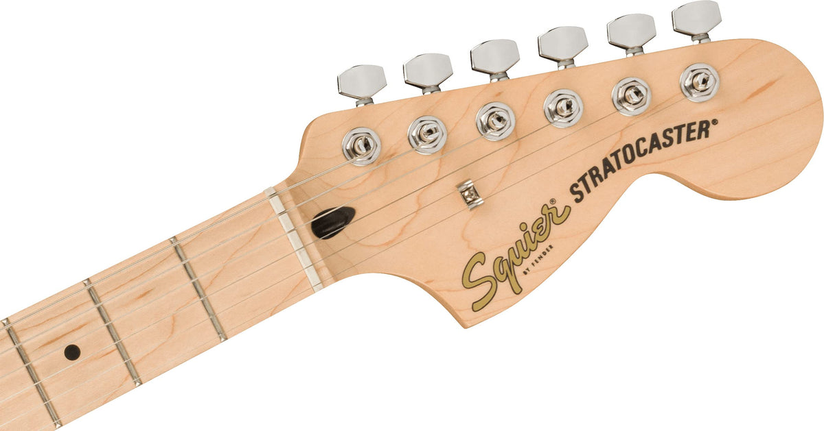 Fender Squier Affinity Stratocaster, Maple - Olympic White w/ Gig Bag