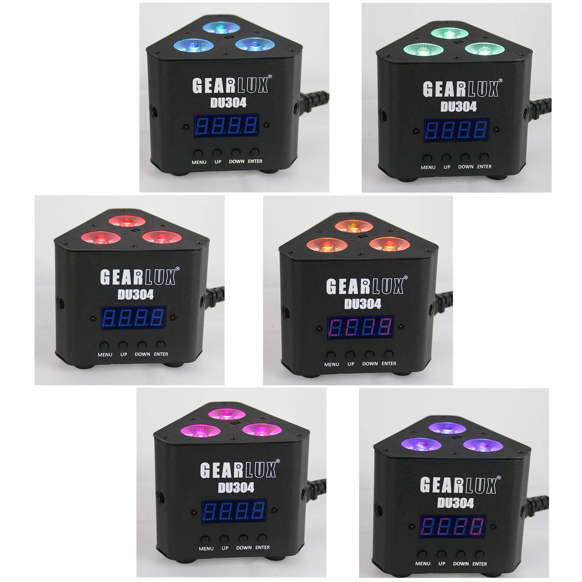 Gearlux Truss 4-Watt RGBW LED Quad 8 Channel Stage Light with Remote Control