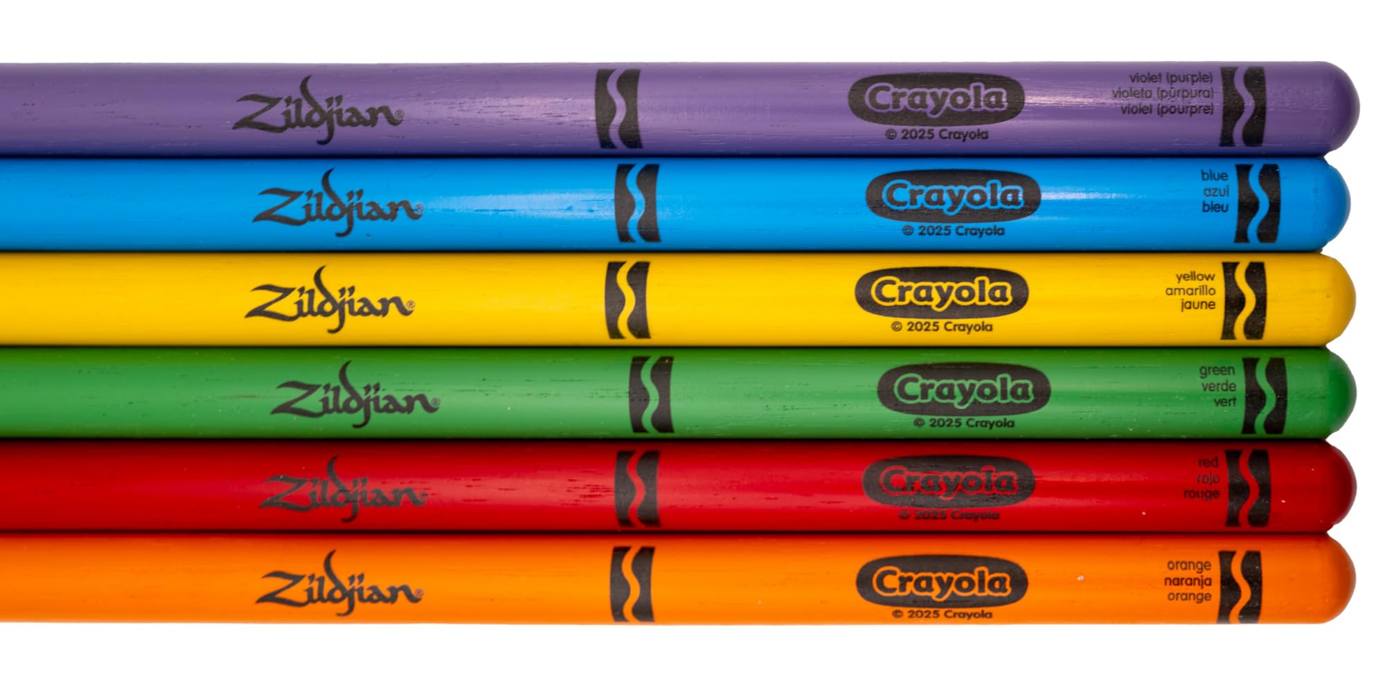 Zildjian ZKIDS Crayola Kids Drumsticks - 4 Pack w/ Practice Pad