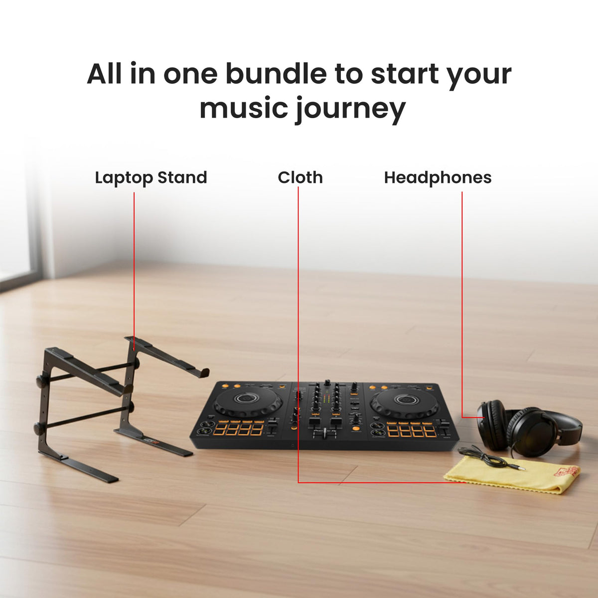 Pioneer DJ DDJ-FLX4 2-Channel DJ Controller w/ Stand