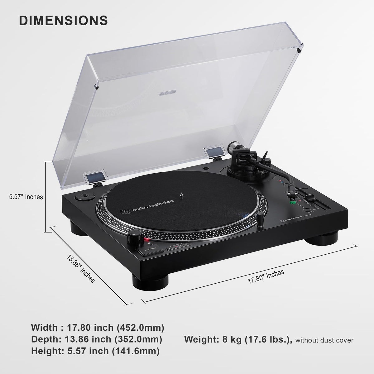 Audio-Technica AT-LP120XBT-USB Wireless Direct-Drive Turntable - Black w/ Headphones