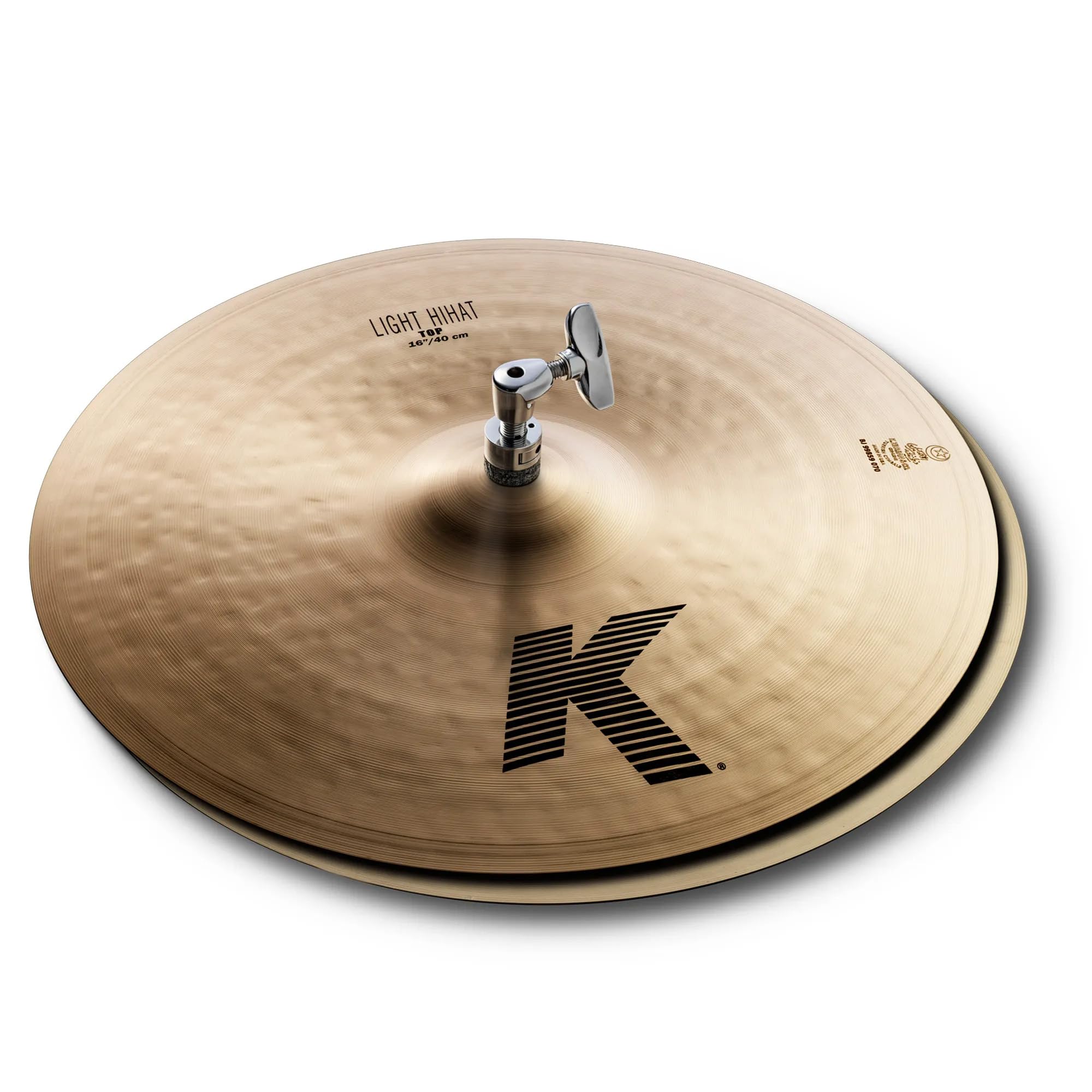 Zildjian K0926 16" K Light Hi-Hat Cymbals Pair w/ Drumstick Bag