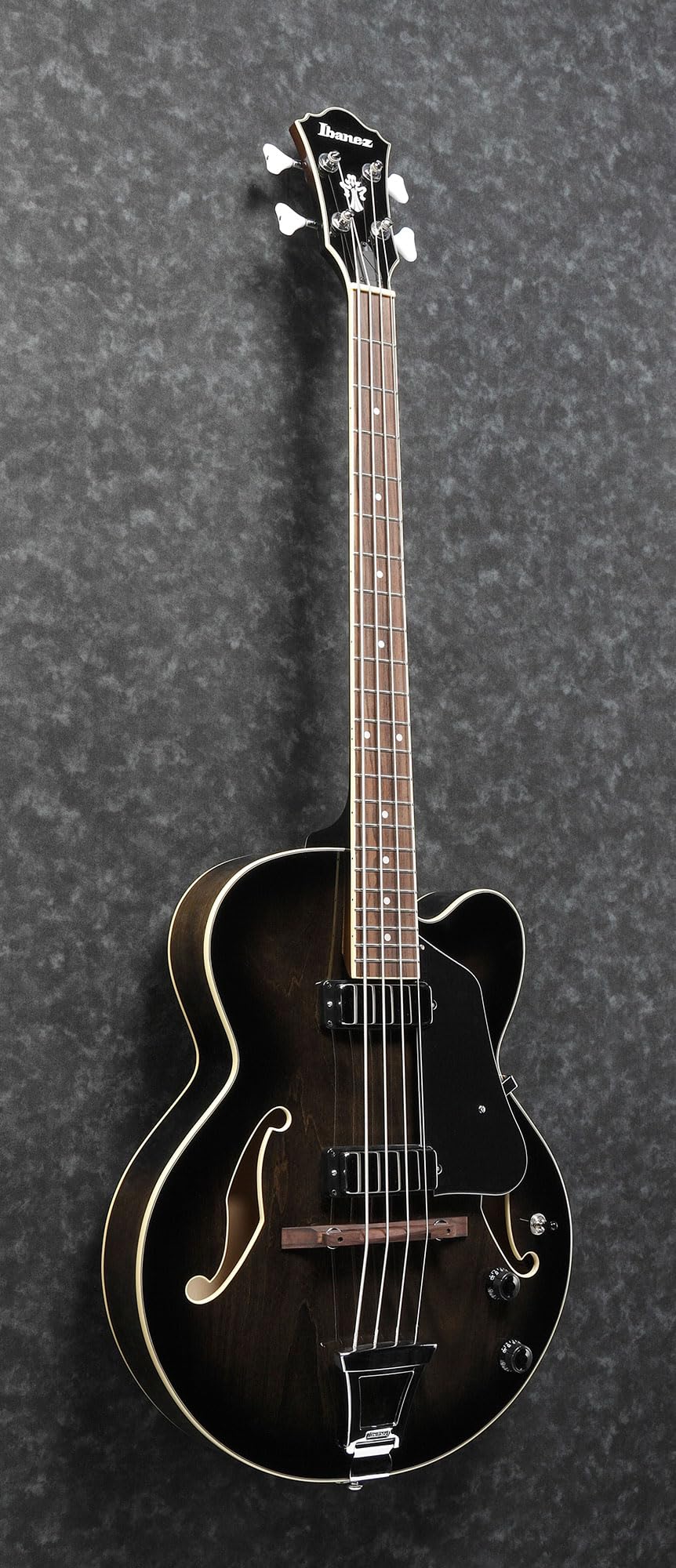 Ibanez AFB200 AFB Artcore Hollow Body Bass - Transparent Black Sunburst w/ Gig Bag