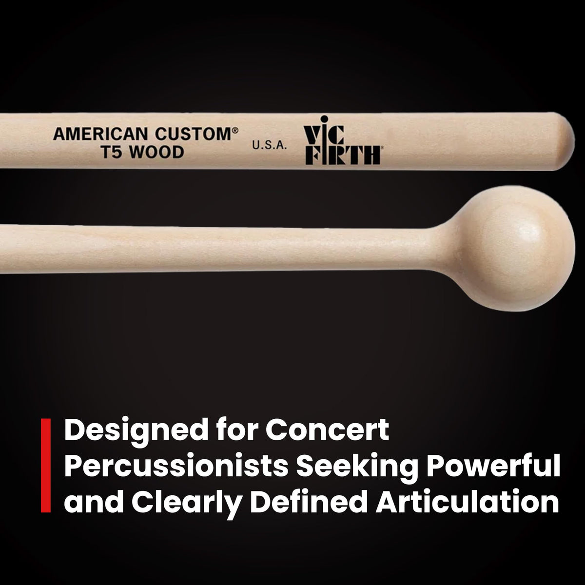 Vic Firth T5 American Custom Timpani Wood Mallets