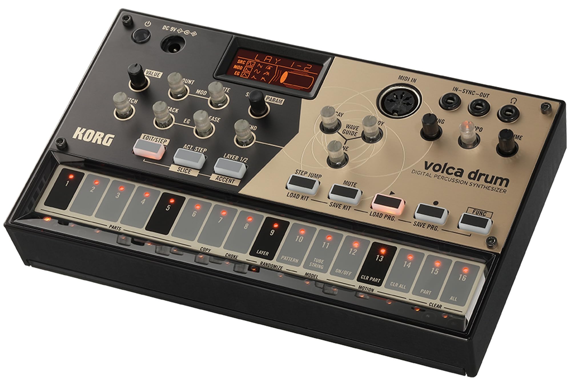 Korg Volca Drum Digital Percussion Synthesizer w/ Power Supply