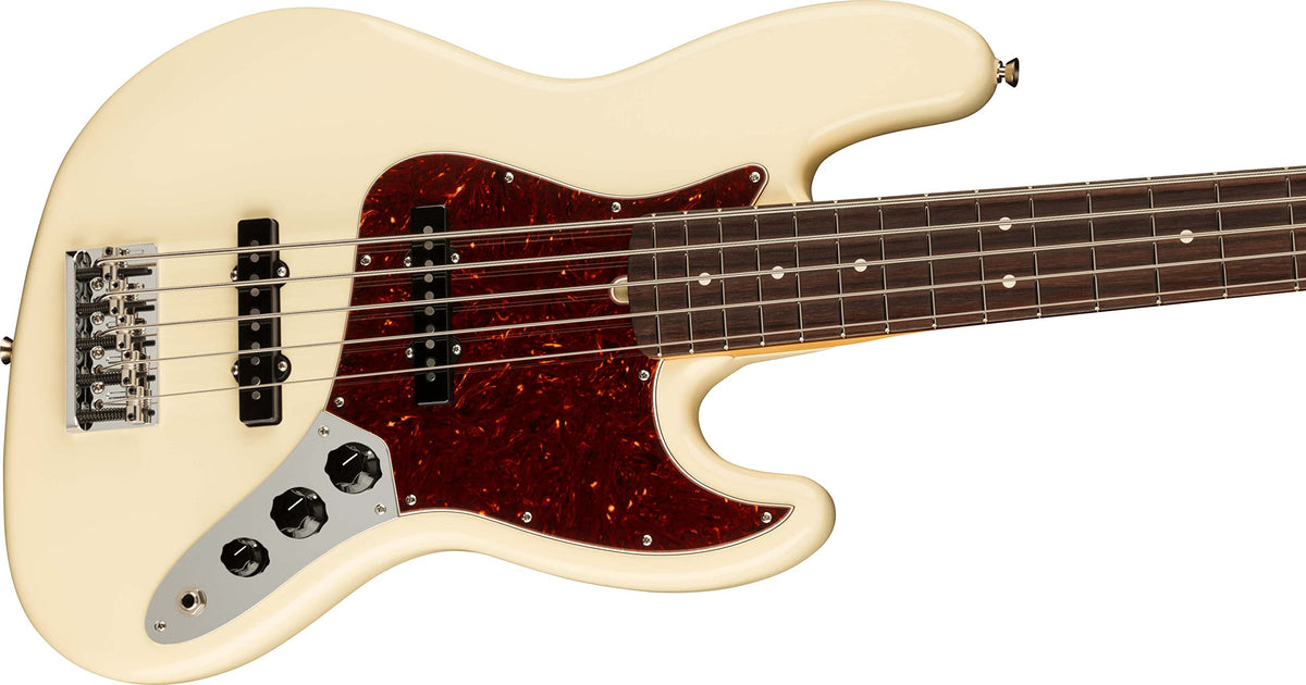 Fender American Professional II Jazz Bass V - Olympic White w/ Hard Case