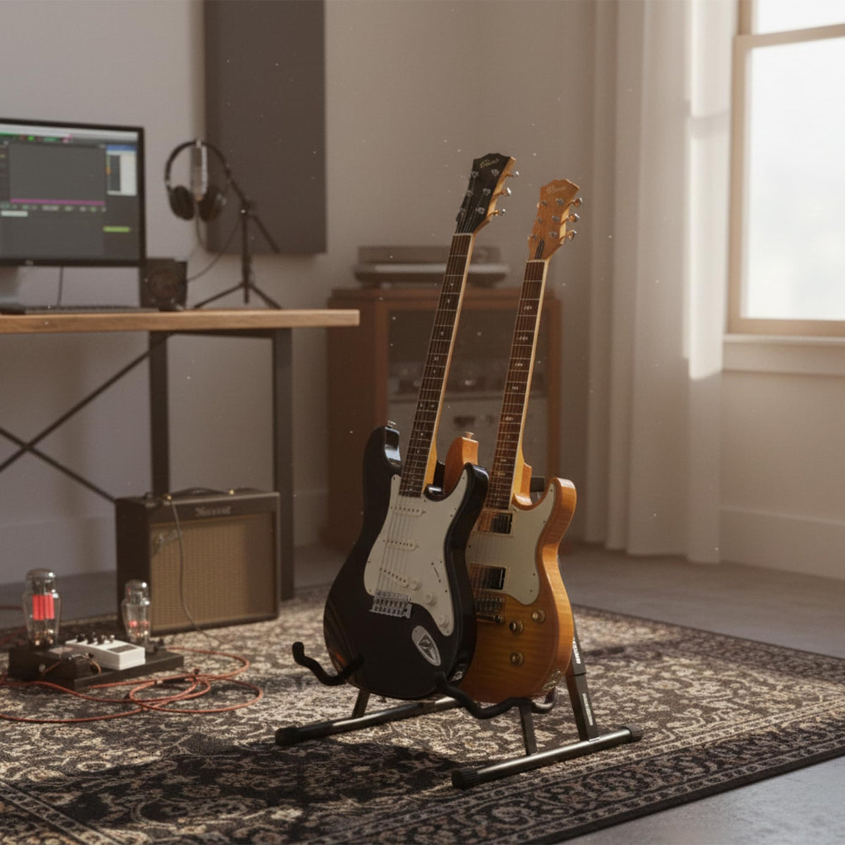 Gearlux Double A-Frame Guitar Stand