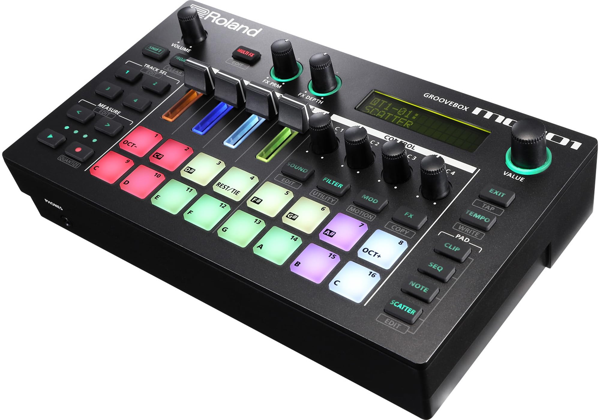 Roland MC-101 Groovebox w/ Cables