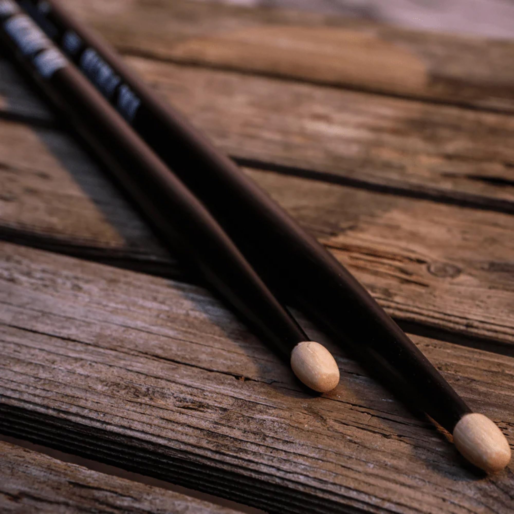 Vic Firth American Classic 5A Black Drumsticks - 4 Pairs with Austin Bazaar Polishing Cloth