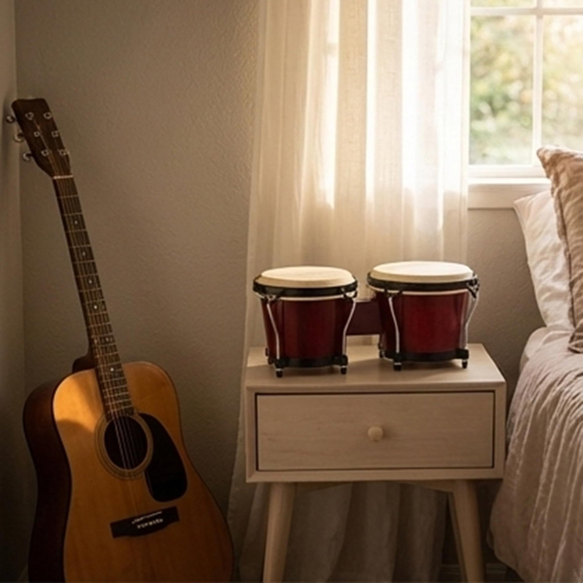 Gearlux Tunable Bongos - Cherry