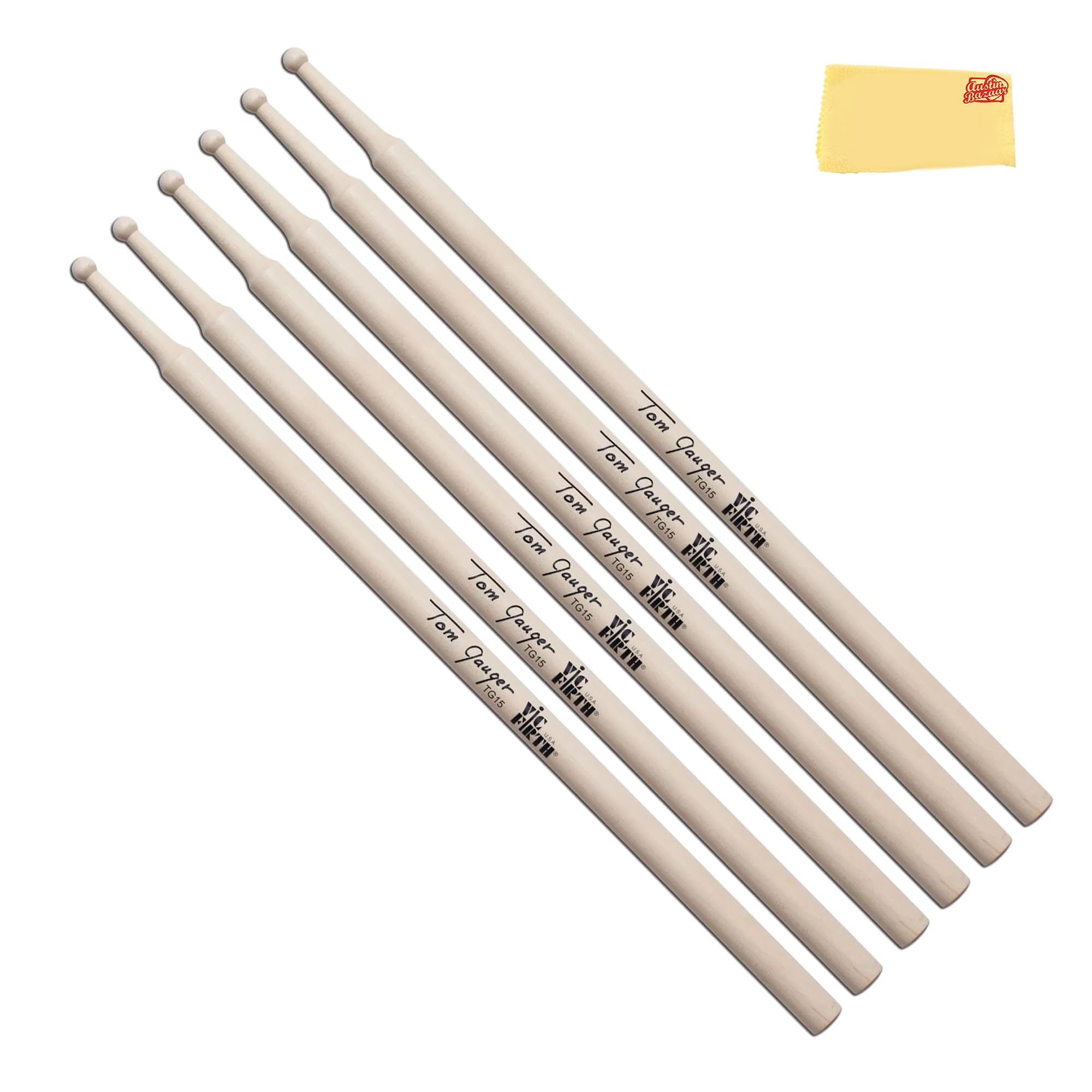Vic Firth TG15 Symphonic Collection Tom Gauger Drumsticks - 3 Pack