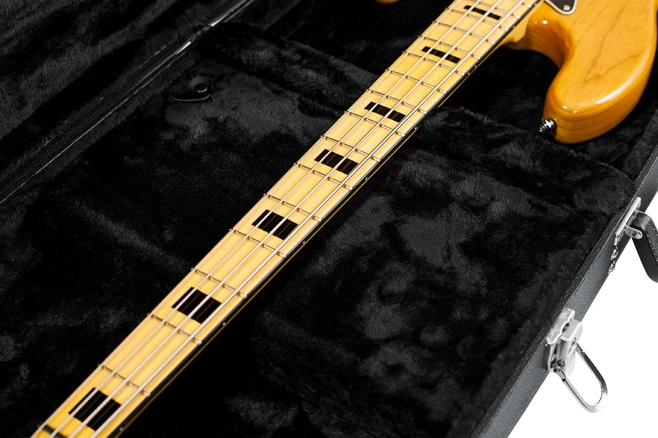 Gator GWE-BASS Wood Case for Bass Guitars w/ Instrument Cable