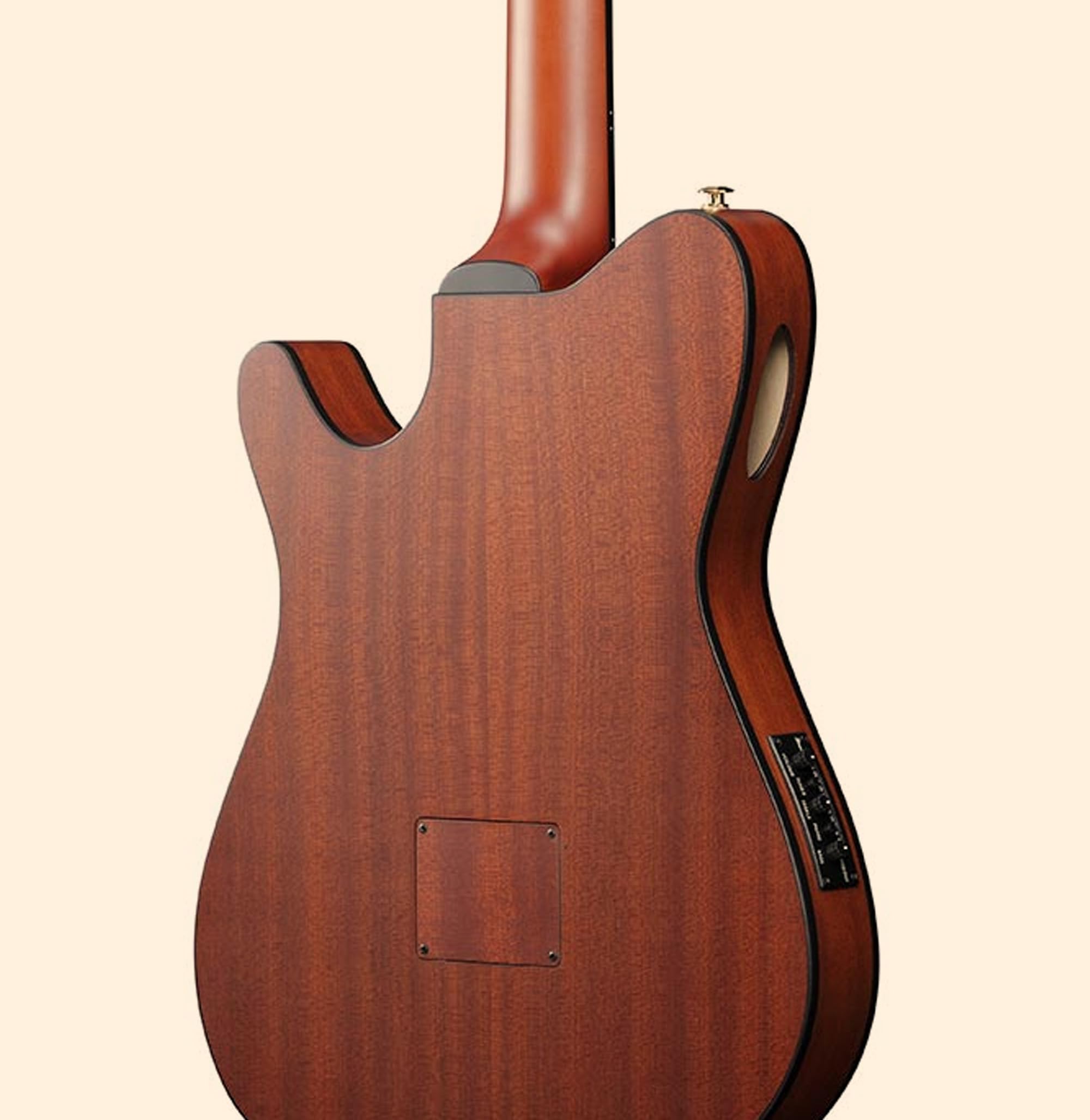 Ibanez FRH10N FRH Thinline Nylon String Acoustic-Electric Guitar - Natural Flat w/ Case