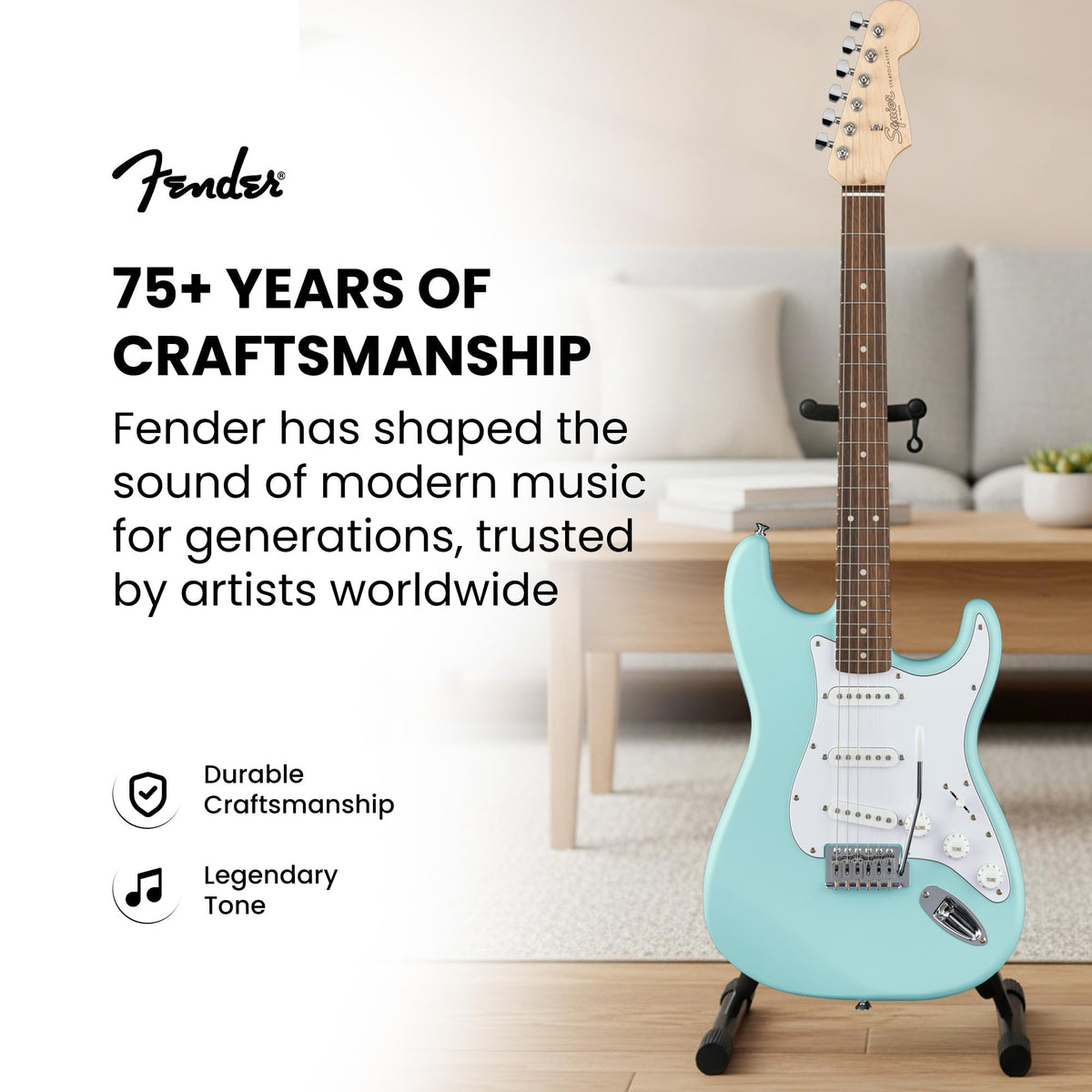 Fender Squier Stratocaster - Daphne Blue w/ Gig Bag