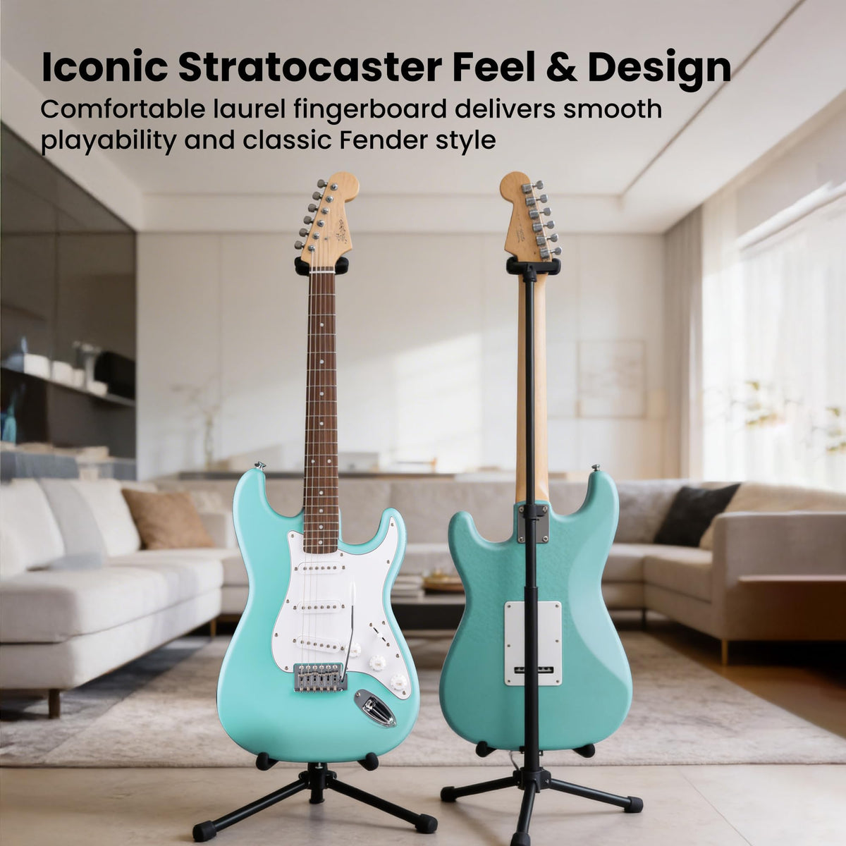 Fender Squier Stratocaster - Daphne Blue w/ Gig Bag