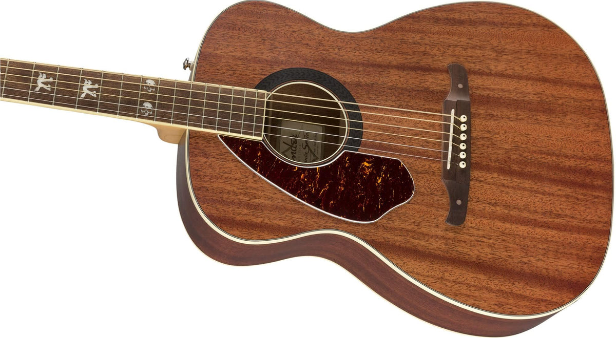 Fender Tim Armstrong Hellcat Acoustic Guitar, Left Handed - Natural w/ Strap