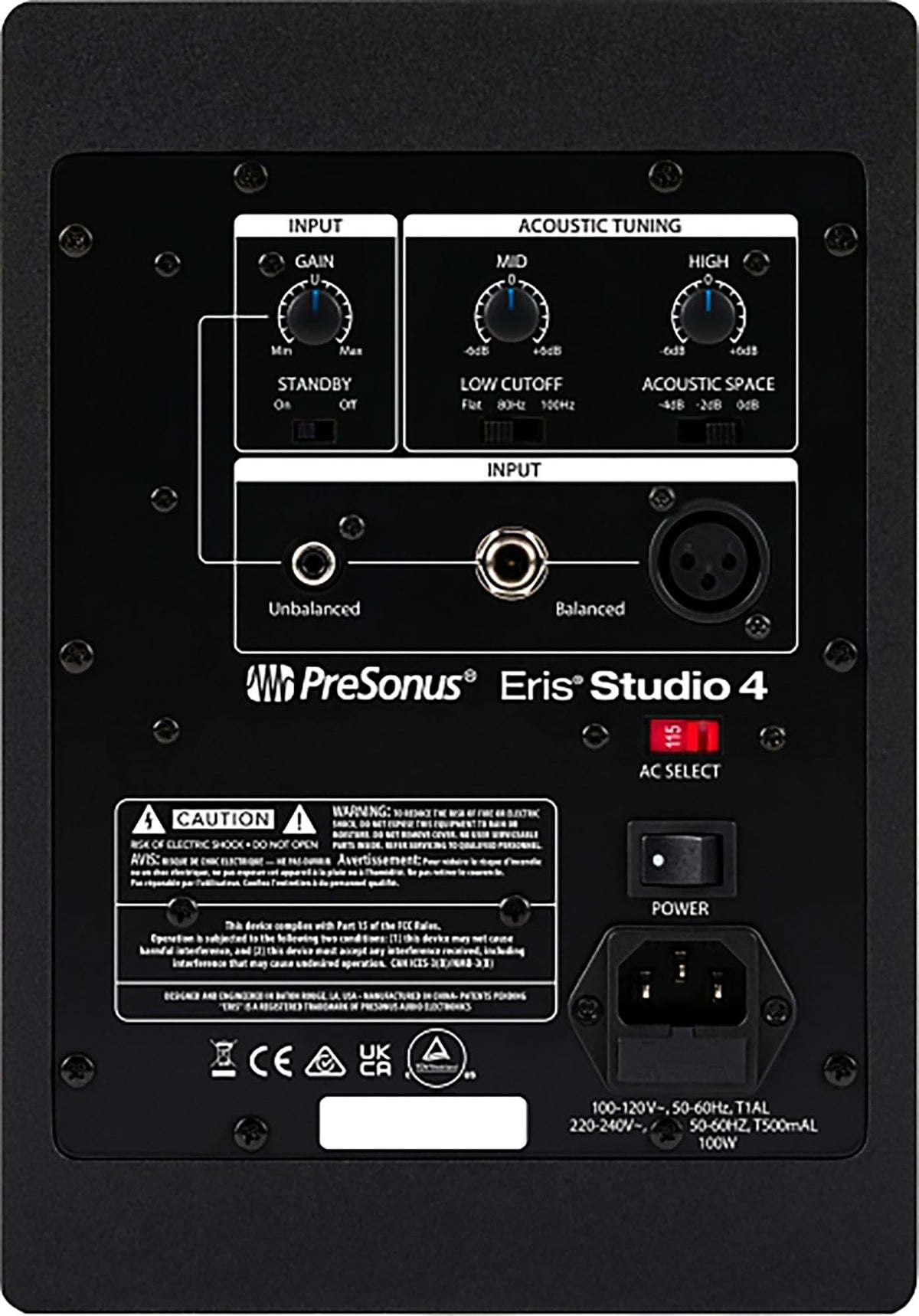 PreSonus Eris Studio 4 Studio Monitor w/ XLR Cable