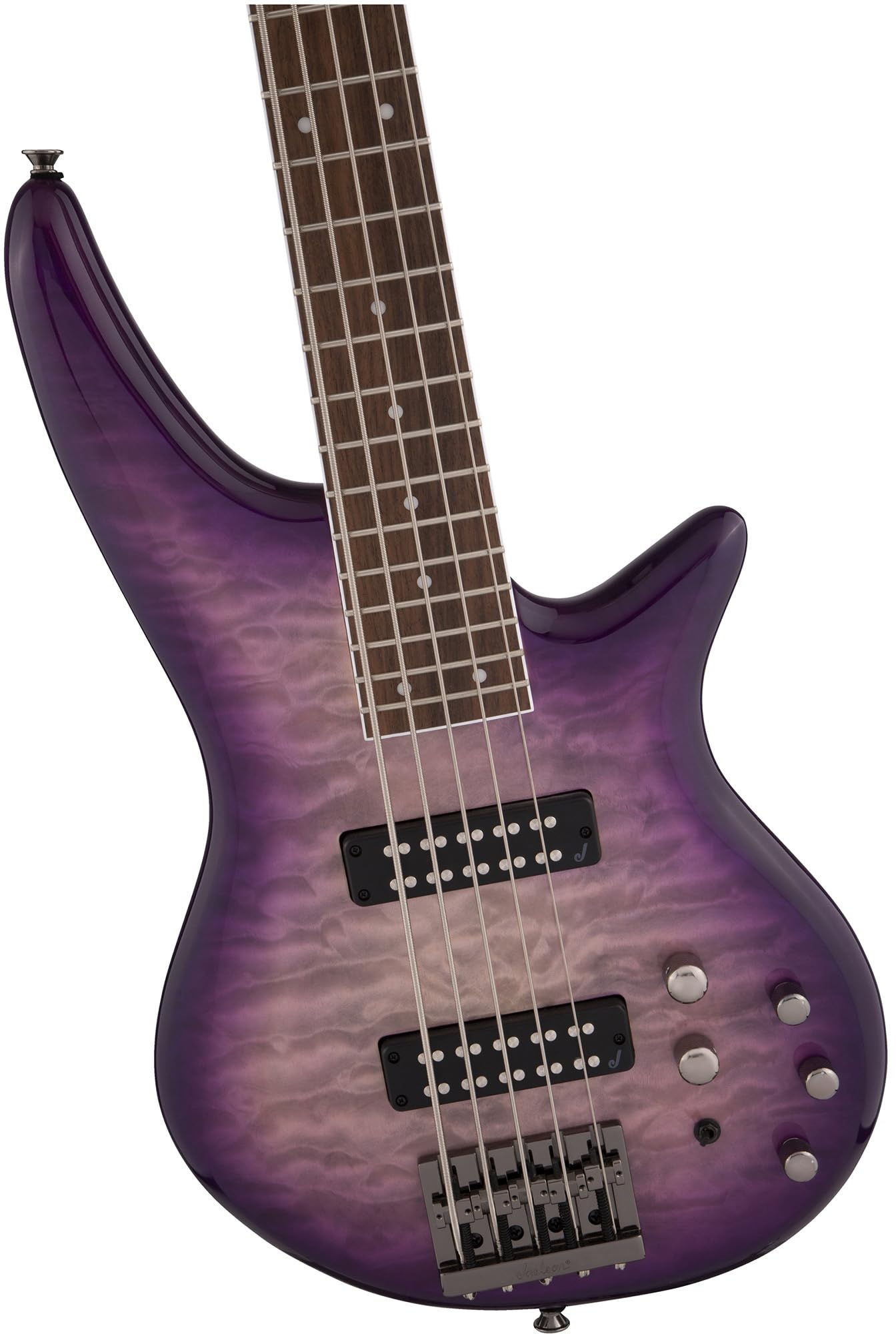 Jackson Spectra Bass JS3QV Bass Guitar - Purple Phaze w/ Instrument Cable
