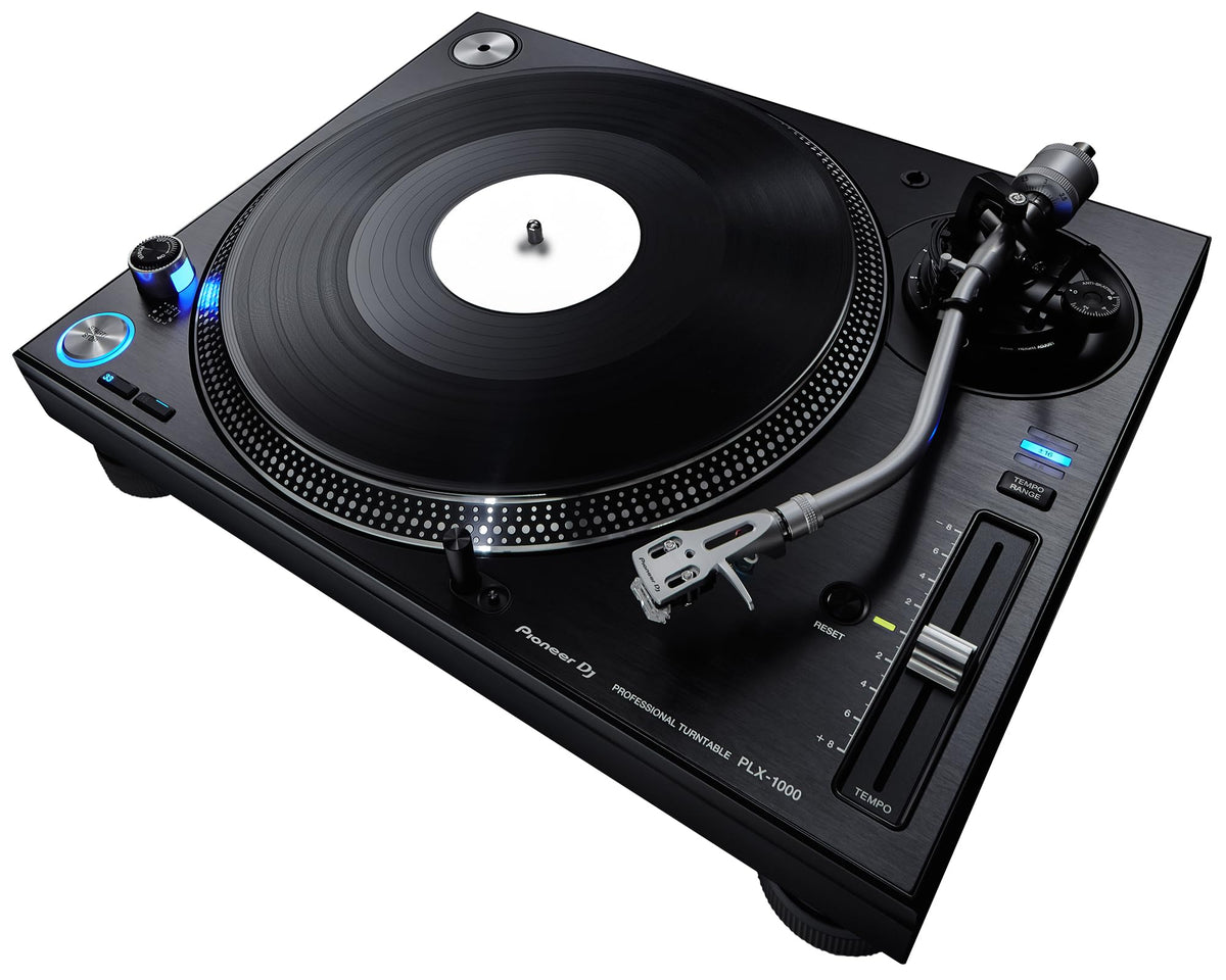 Pioneer DJ PLX-1000 Professional Direct Drive Turntable - Black w/ Headphones