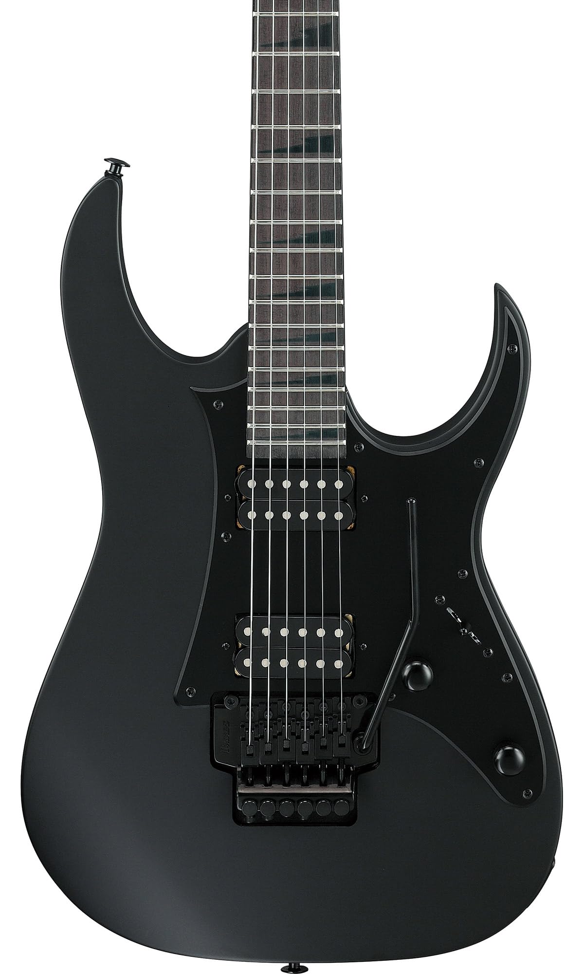 Ibanez GRGR330EX RG Gio Electric Guitar - Black Flat w/ Amplifier